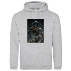 Hoodie with Print The Elder Scrolls Theme Hero Girl - 2XL grey