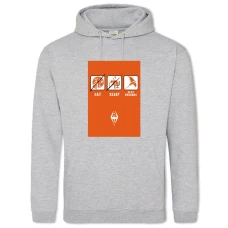 Hoodie with Print The Elder Scrolls Fun Print - 2XL grey