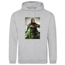 Hoodie with Print The Elder Scrolls Girl Hero Print - 2XL grey