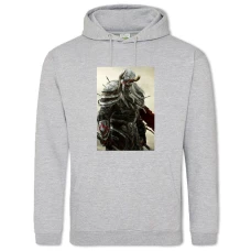 Hoodie with Print The Elder Scrolls Warrior Print - 2XL grey