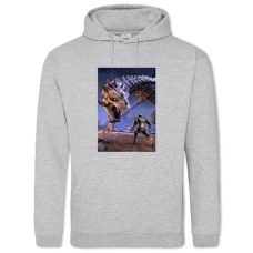 Hoodie with Print The Elder Scrolls Hero Dragon - 2XL grey