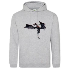 Hoodie with Print The Elder Scrolls Theme Dragon Print - 2XL grey