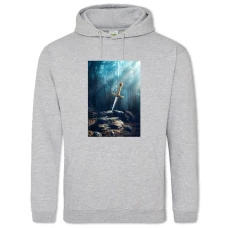 Hoodie with Print The Elder Scrolls Sword - 2XL grey