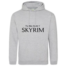Hoodie with Print The Elder Scrolls Skyrim Main Logo - 2XL grey