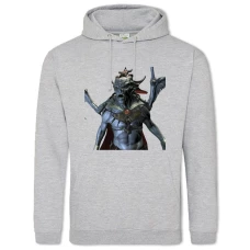 Hoodie with Print The Elder Scrolls Vampire Lord Hero Print - 2XL grey