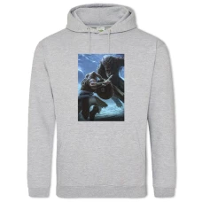 Hoodie with Print The Elder Scrolls Werewolf Hero Battle - 2XL grey