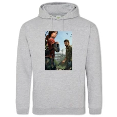Hoodie with Print The Last Of Us Main Heroes Print - 2XL grey