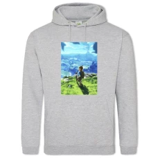 Hoodie with Print The Legend Of Zelda Theme - 2XL grey