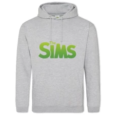 Hoodie with Print The Sims Green Logo - 2XL grey