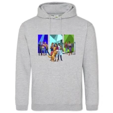 Hoodie with Print The Sims Theme - 2XL grey