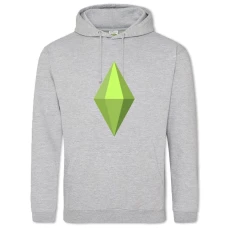 Hoodie with Print The Sims Logo - 2XL grey