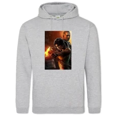 Hoodie with Print Tomb Raider Heroes - 2XL grey