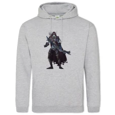 Hoodie with Print World Of Warcraft Sylvanas Windrunner - 2XL grey