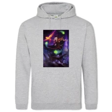 Hoodie with Print World Of Warcraft Hero Kael'Thas Sunstrider - 2XL grey