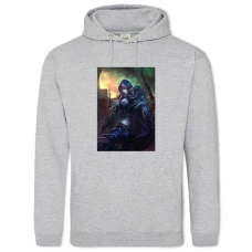 Hoodie with Print World Of Warcraft Sylvanas Windrunner Hero - 2XL grey