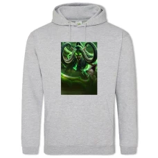 Hoodie with Print World Of Warcraft Illidan Stormrage - 2XL grey