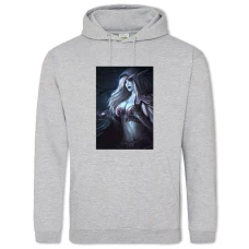 Hoodie with Print World Of Warcraft Sylvanas Windrunner Girl - 2XL grey
