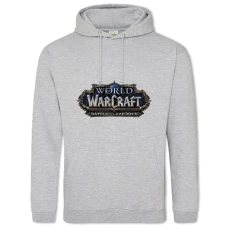 Hoodie with Print World Of Warcraft Logo - 2XL grey
