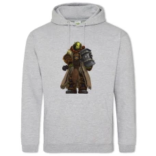Hoodie with Print World Of Warcraft Warrior - 2XL grey