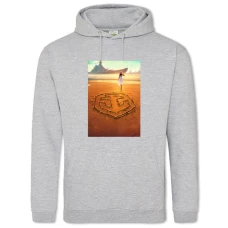 Hoodie with Print World Of Warships Logo Print - 2XL grey