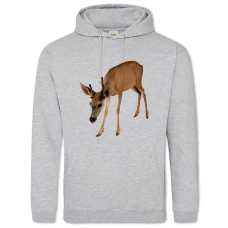 Hoodie with Print Funny Dear - 2XL grey