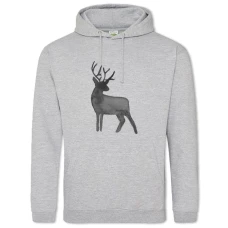 Hoodie with Print Grey Shadow Dear - 2XL grey