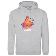 Hoodie with Print Halsey - 2XL grey