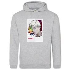 Hoodie with Print Halsey 2 - 2XL grey