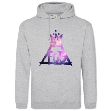 Hoodie with Print Fall Out Boys - 2XL grey