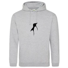Hoodie with Print Beautiful Penguin - 2XL grey
