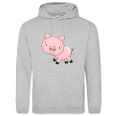 Hoodie with Print PIGGy - 2XL grey