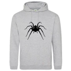 Hoodie with Print Shadow Of Spider - 2XL grey