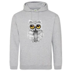 Hoodie with Print Grey Small Owl - 2XL grey