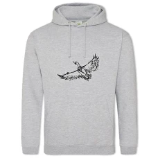 Hoodie with Print Painted Duck - 2XL grey