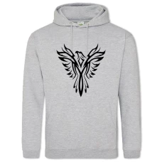 Hoodie with Print Phenix - 2XL grey
