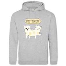 Худі з принтом Котокот - 2XL сірий