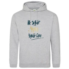 Hoodie with Print Do Not Expect A Miracle, Chudite Themselves - 2XL grey