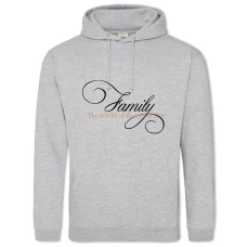 Hoodie with Print Family - 2XL grey