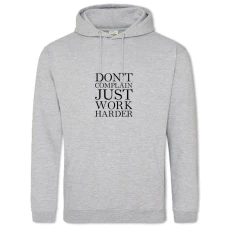 Hoodie with Print Do Not Complain Just - 2XL grey