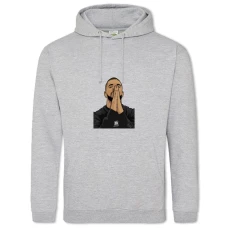 Hoodie with Print Drake - 2XL grey