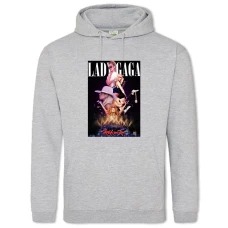 Hoodie with Print Lady Gaga - 2XL grey
