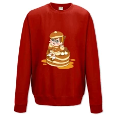 Sweatshort with Print Gravity Falls Pancakes Mabel - XS  red