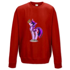 Sweatshort with Print My Little Pony Twilight Sparkle Butterfly - XS  red