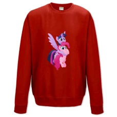 Sweatshort with Print My Little Pony Twilight Sparkle With Pinkie Pie - XS  red