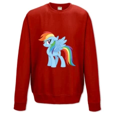 Sweatshort with Print My Little Pony Rainbowdash Pony - XS  red