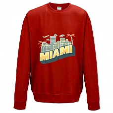 Sweatshort with Print Miami - XS  red