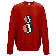 Sweatshort with Print March 8 Art - XS  red