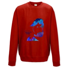 Sweatshort with Print Mother's Day Brush Paints - XS  red