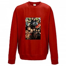 Sweatshort with Print How To Train Your Dragon Universe - XS  red
