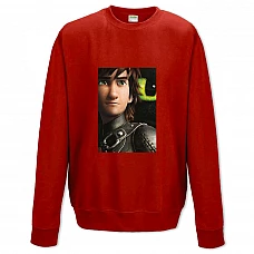 Sweatshort with Print How To Train Your Dragon Hiccup Horrendous Haddock - XS  red